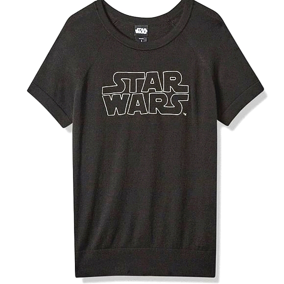❤️NWT VINTAGE TORRID SWEATER STAR WARS LOGO LUKE LEIA SHORT SLEEVES EMBROIDERED - Picture 15 of 16